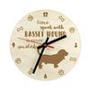 Basset Hound - Clock with Dog, Wooden Clock with Engraving, Personalised Clock by