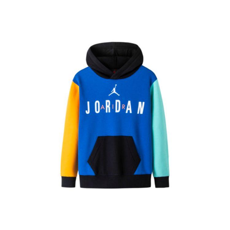 

Jordan Худи из флиса с логотипом в стиле колор-блок для детей Синие JD2232139GS-001 XL