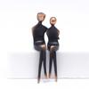 Moderne minimalistische abstrakte Figuren Paar Skulptur Tischseiten-Ornament Verkaufsarbeit Wohnzimmer Haus TV-Schrank Feine Eingang Dekoration