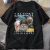 Funny Lactose Intolerant Funny Cat Meme Print TShirt Women Retro Fashion Short Sleeve Tshirts Casual Summer Women Unisex Clothing