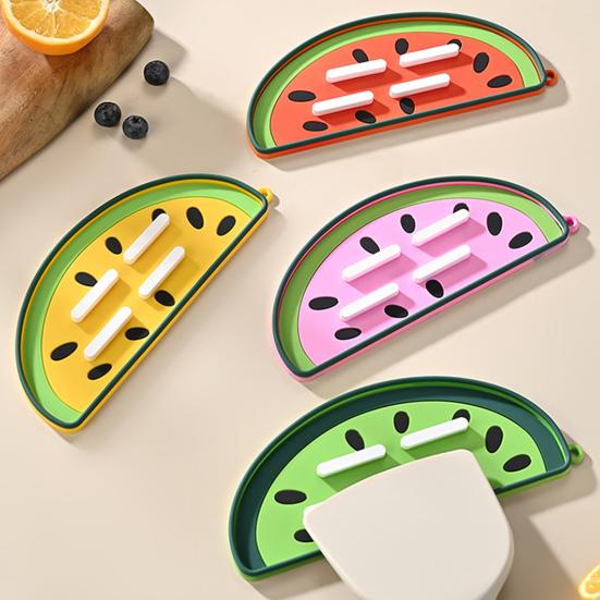 Topfdeckelhalter Wassermelonenform Küchenhelfer Hitzebeständige Silikon-Topfunterlage Mehrzweck-Isolierung Topfabdeckung Rutschfest