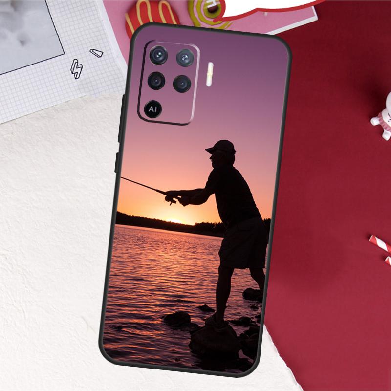 

Hunter Man Fishing Dog Case For Oppo A17 A57 A77 A74 A54 A94 A78 A98 A18 A60 A80 A40 A38 A58 A96 A76 A16 A15 A5 Pro OPPO A91