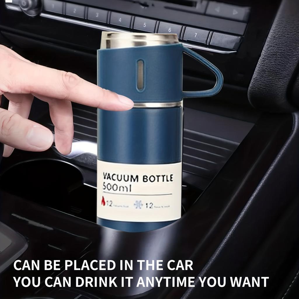 Modern Minimalist Style Large Capacity Portable Stainless Steel Vacuum Insulated Drinking Cup Equipped With A Drinking Cap