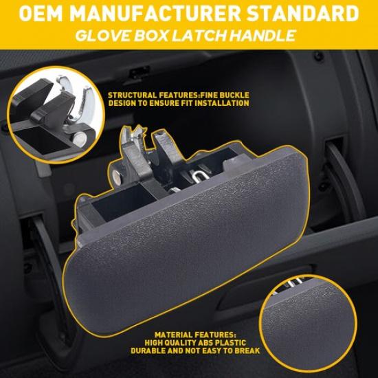 BLACK Glove Box Handle Latch Dodge Fit Durango Dakota 1997-2000