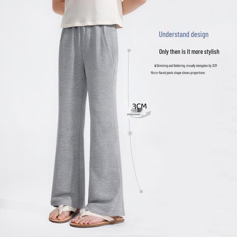 Kids' Summer Breathable Knit Flared Pants
