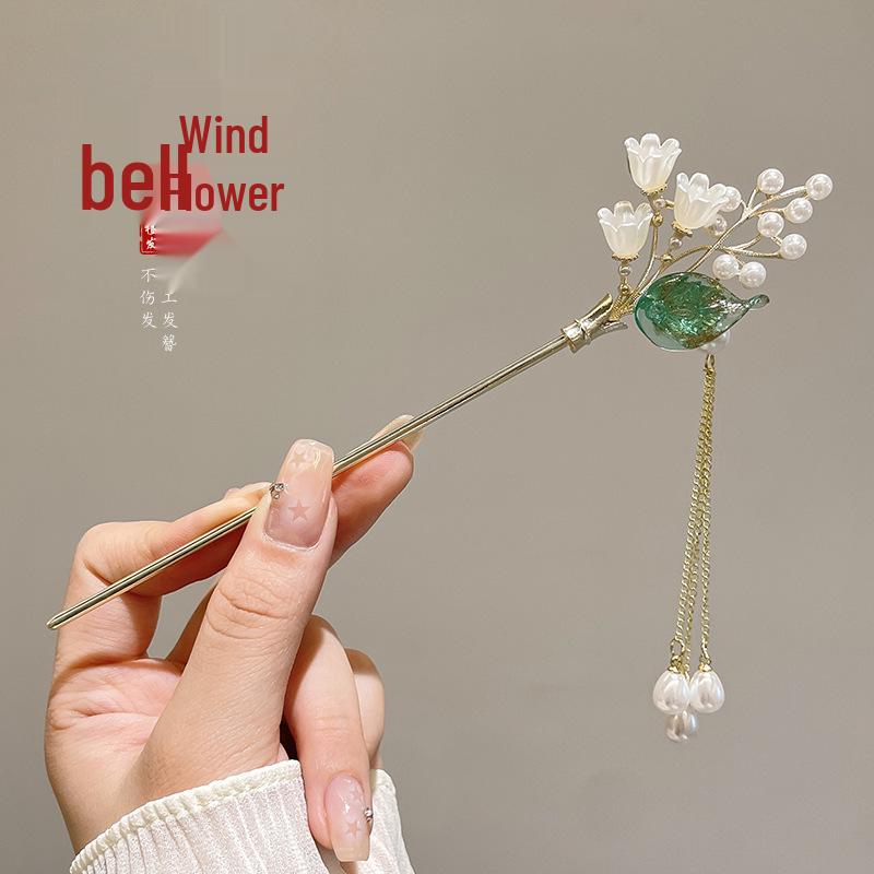 

Ретро корейско-китайская заколка для волос: Элегантный металлический аксессуар Ханфу для женщин