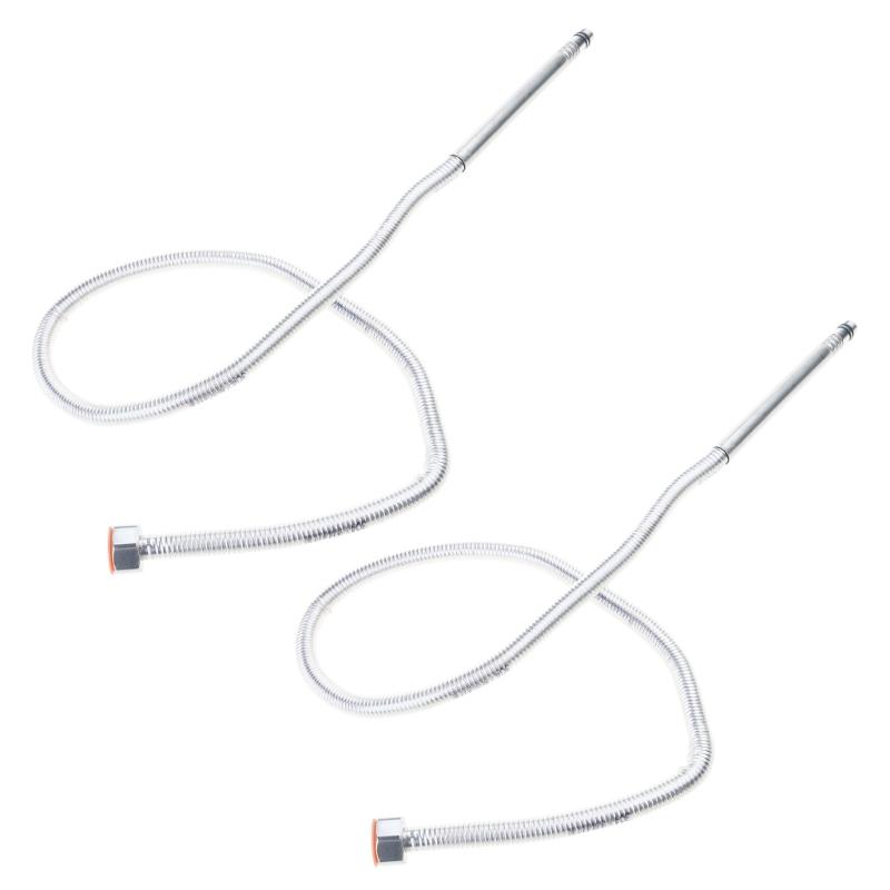 

2Pcs Stainless Steels Shower Hose Faucet Water Inlet Hose Washbasin Water Pipe Faucet Hose Hot and Cold Water Inlet Pipe 50CM