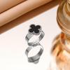 Lucky Four-leaf Clover Ring - Titanium Steel Adjustable Non-tarnish Ring
