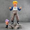 Bandai Dragon Ball Handmade Crying Tranx Double Headed Carving Super Saiyan Anime Surrounding GK Handmade Model Desktop Decoration