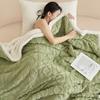 Warm Double Layer Fleece Blanket 180*200cm Nap Blanket European Style Plush Blanket  Bedrooms