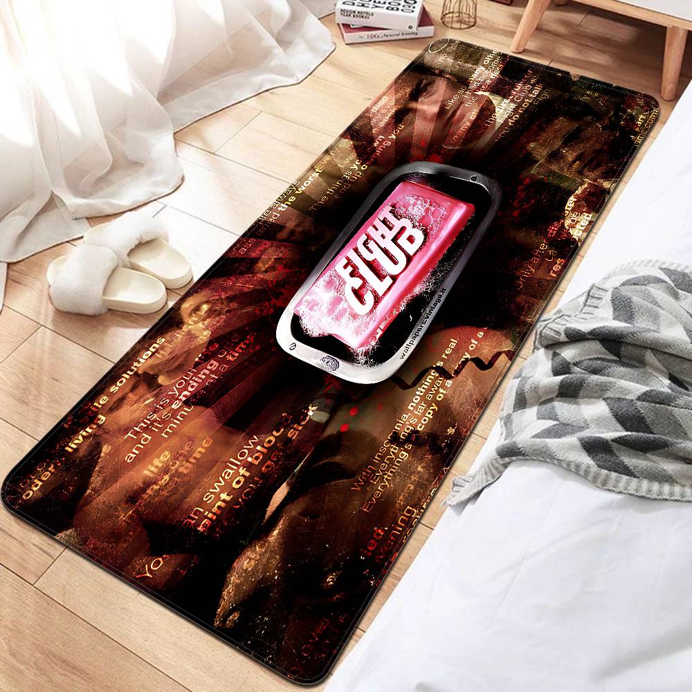 Fight Club Movie Bathroom Mat Non-Slip Laundry Room Mat Laundry Decor Balcony Child Living Room Toilet Rug
