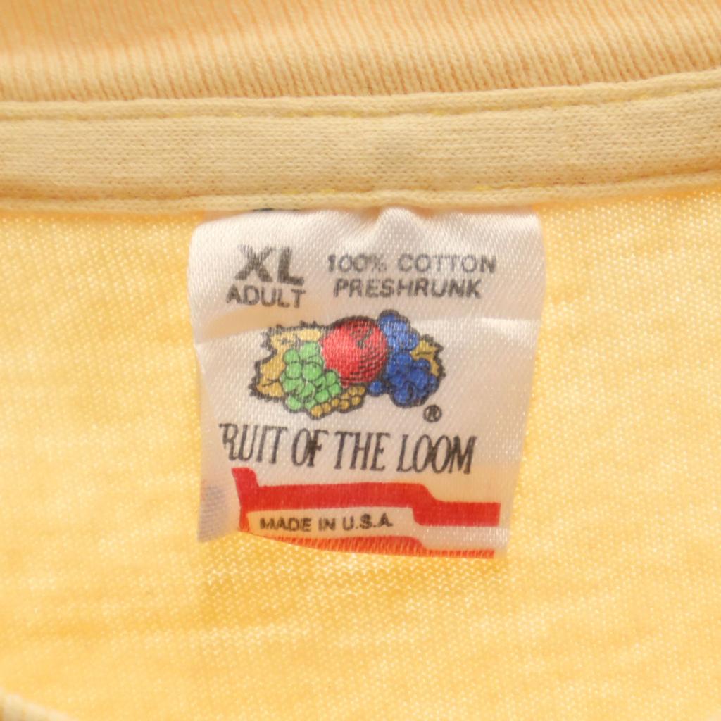 FRUIT OF THE LOOM 90s Old USA made bees Short sleeve Single stitch T-shirt Men's Used