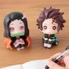 Kawaii Anime Demon Slayer Figure Kamado Nezuko Kamado Tanjirou Kawaii Q Version Action Figura PVC Model Toy Gift