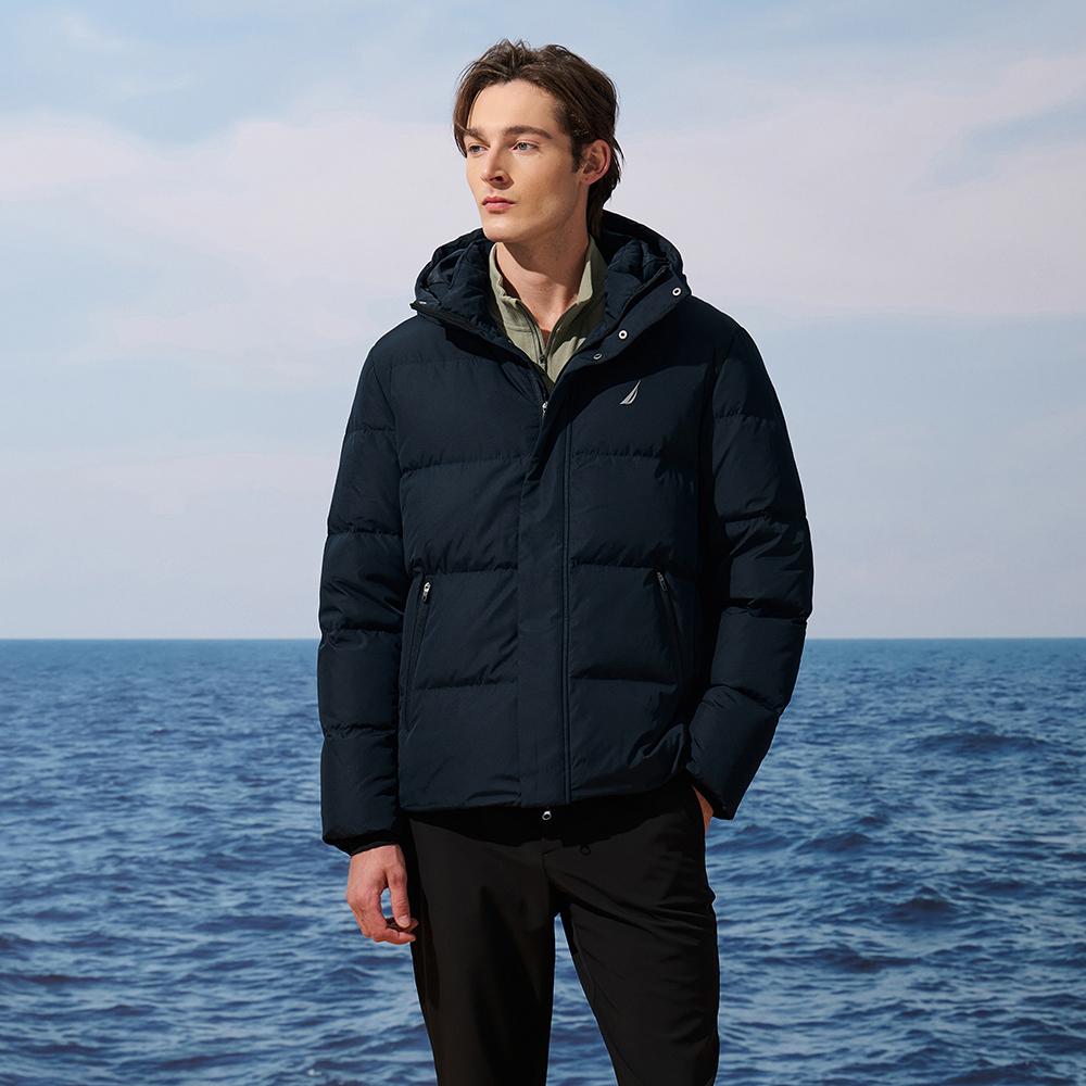 NAUTICA Down Jackets Men's Hooded Moderate Puffer Jacket JE5308