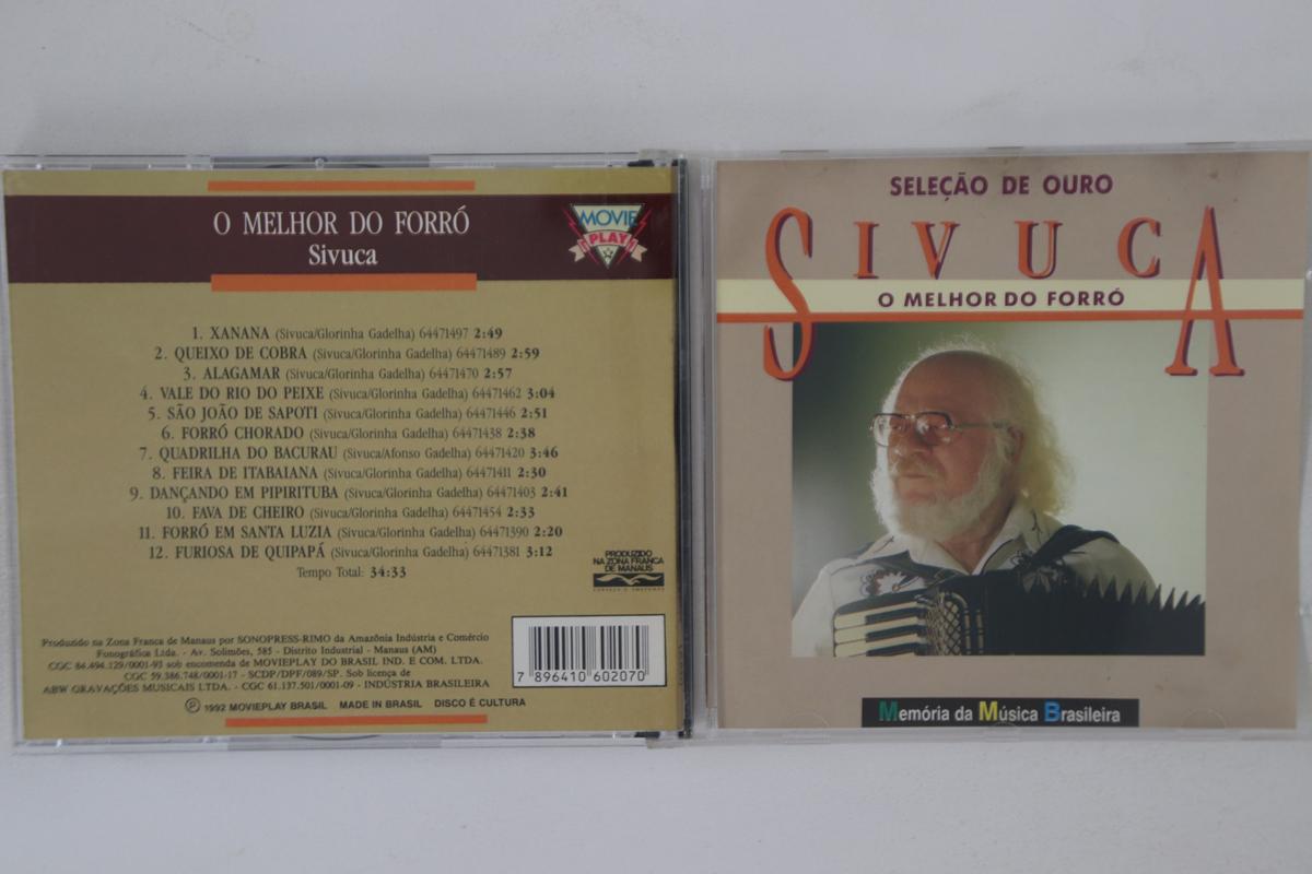 

CD SIVUCA - Selecao De Ouro ABW84023 MOVIEPLAY BRASI 1992 Brazil Latin Used