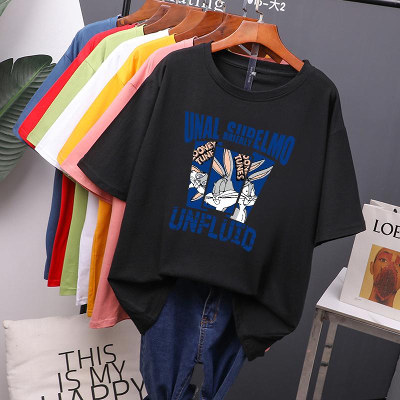 Летняя футболка с коротким рукавом и мультяшным принтом — фото 4