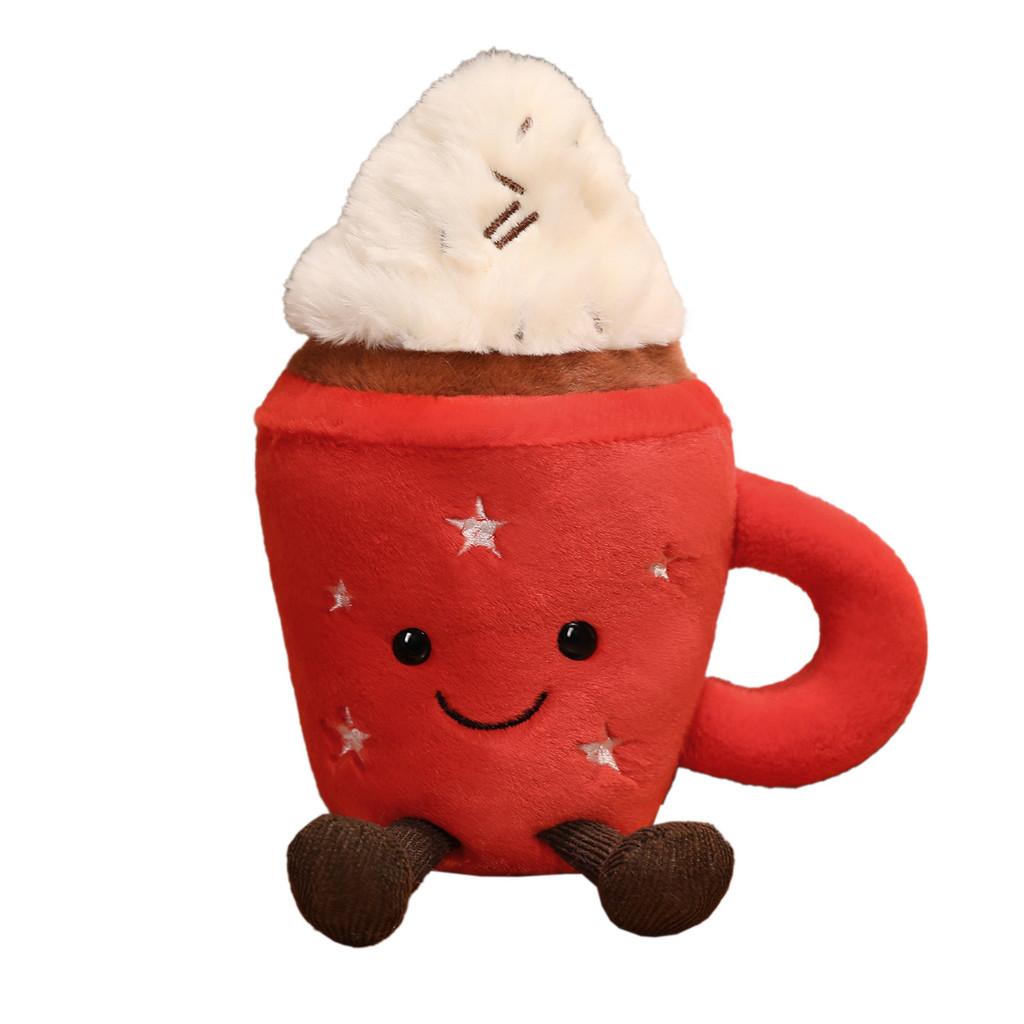 Cream Teacup Ice Shape Plush Toy Stuffed Doll Bedroom Decoration Kids Gifts