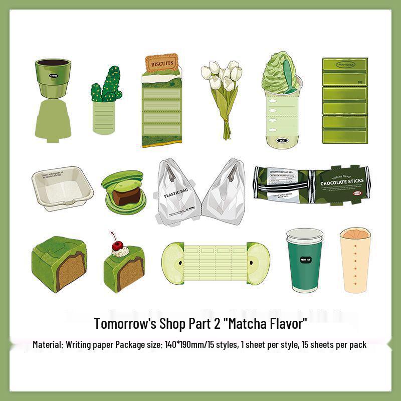 PaperMore Creative Journal Decoration: Second Drop Material Pack with Handmade DIY Mechanisms & Sticky Notes