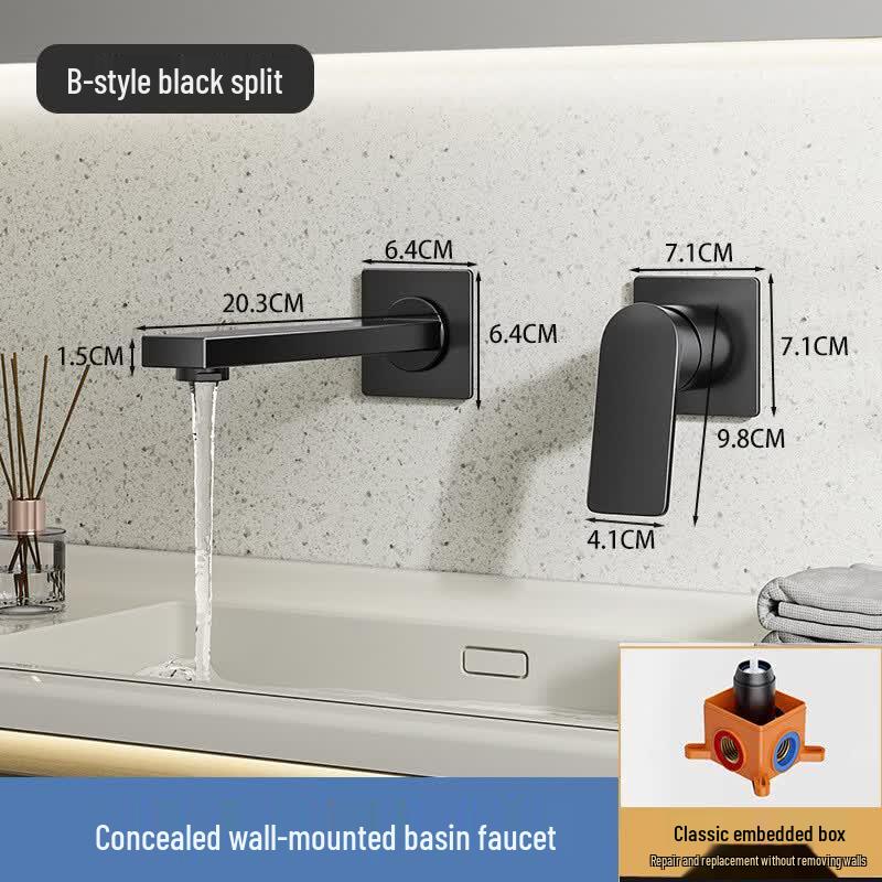 OEING Wall-Mounted Concealed Basin Faucet