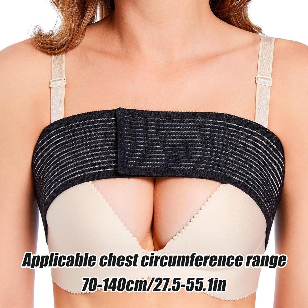 1Pcs Breast Support Band No-Bounce, Post Surgery Breast Augmentation & Reduction Strap, Adjustable Extra Sports Stabilizer Band