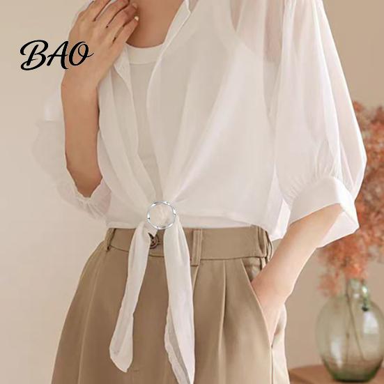 Scarf Ring Clips Shirt Ties for Women, Multifunctional And Slides, T-Shirt Waist Tightener Cincher French Style Knot Clip Rings Large Long Tee Tie Up,