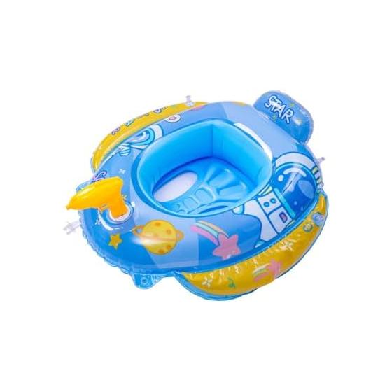 Dganli Float for Children, Baby Float, Foot Inflator, Baby Float, Floating Device, Strong Buoyancy, Swimming Ring, Multilayer Airbag, Cute Print,