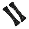Party Fishnet Sleeves Women Sheer Gloves Elastic Cuffs Dancing Mesh Retro Club Sexy Diamond Long Arm Sleeve Shiny Gloves