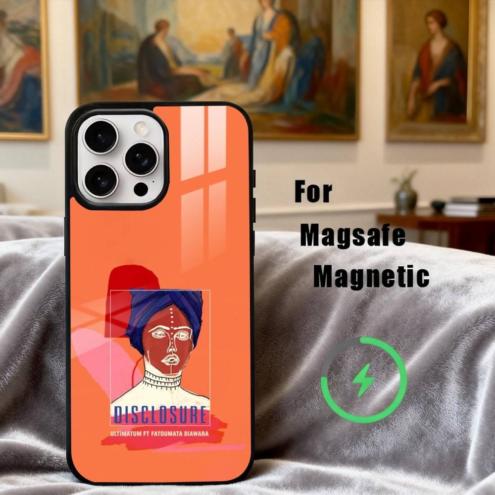 Deep House D-Disclosure Band Phone Case For iPhone17,16,15,14,13,12,11 Plus,Pro Max Magnetic For Magsafe Wireless Charging