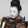 Hina Doll Hina Doll Imperial Prince Sango Case Decoration Keyaki Paint Glass Case Ball Pattern Back Width X Depth X Height 38cm 56.2 28.8 04-3-20