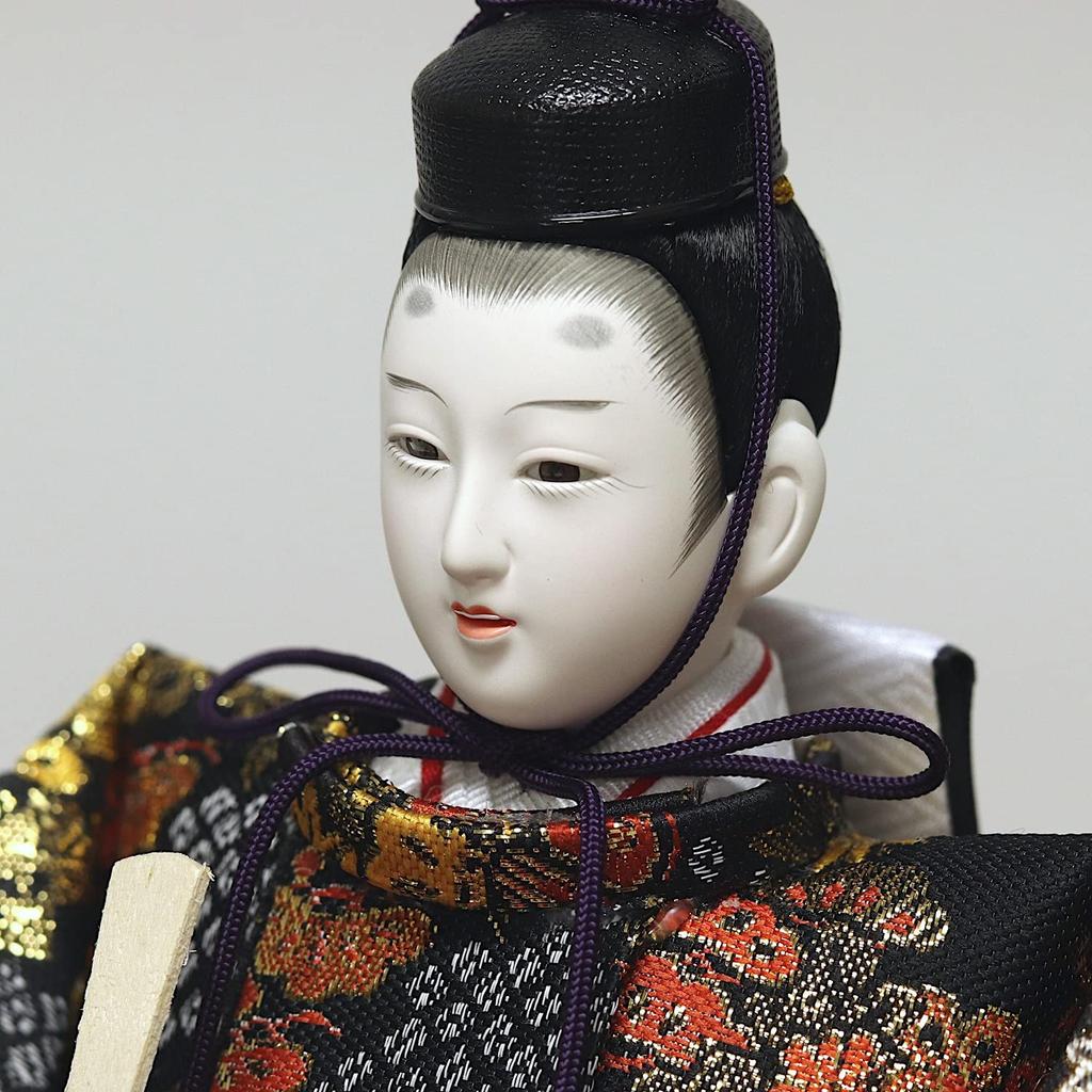 Hina Doll Hina Doll Imperial Prince Sango Case Decoration Keyaki Paint Glass Case Ball Pattern Back Width X Depth X Height 38cm 56.2 28.8 04-3-20