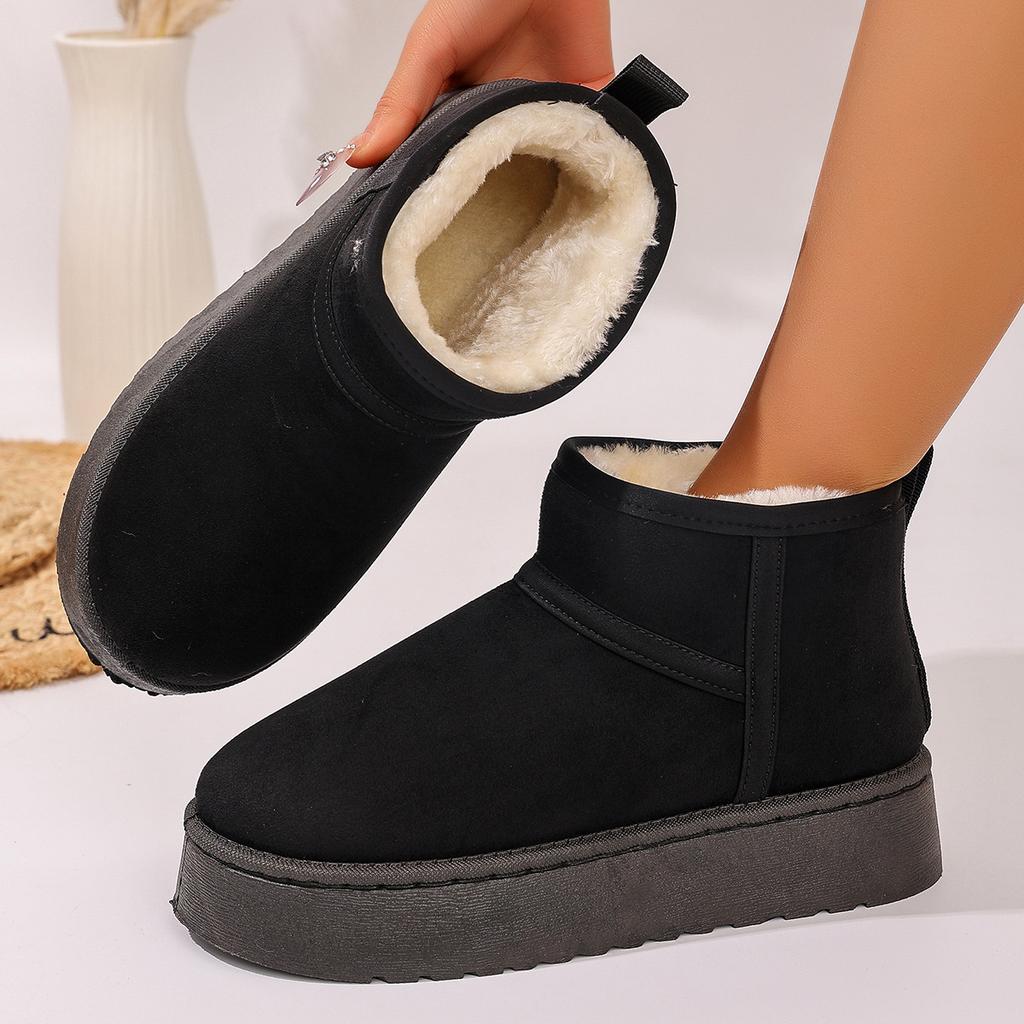 High-top Shoes, Snow Boots, Women's New Style, Thickly Padded and Thick Short Boots, Cotton Shoes