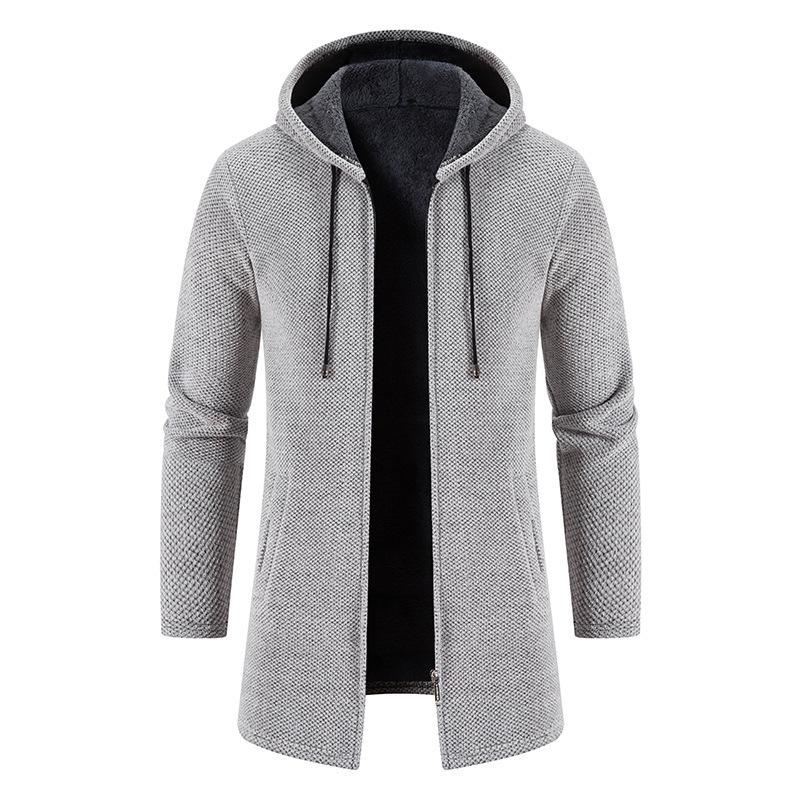 

Men s Sweaters Coat Autumn Winter Warm Zipper Medium Long Cardigan Sweaters Man Casual Knitwear Sweatercoat Men s XXXXL