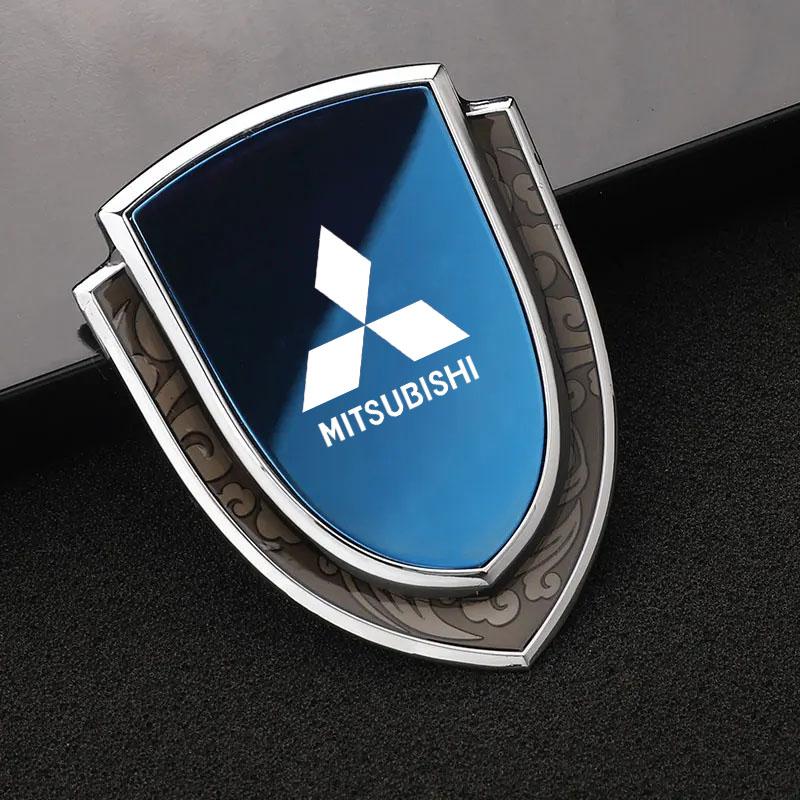 Metal Car Door Trunk Fender Decoration Shield Protective Sticker for Mitsubishi Ralliart Lancer EX Outlander Pajero ASX