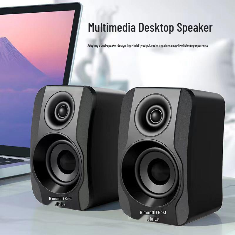 USB 2.0 Active Multimedia Computer Speakers - Compact Pair In Stock