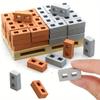 Mini Bricks 1/12 Scale Landscaping Model Tiny DIY Construction Buildings for Dollhouse Accessories Building Set