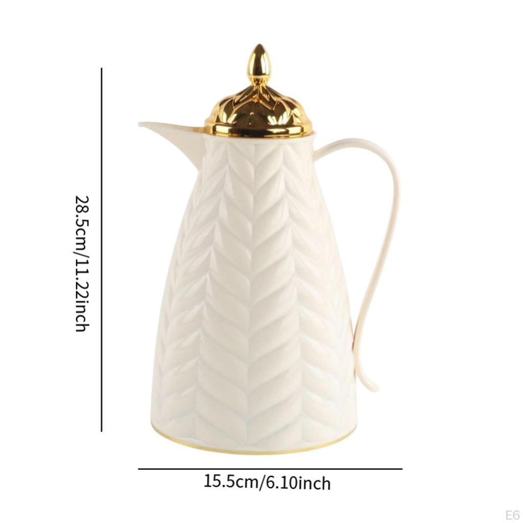 Insulated Coffee Carafe Luxury Arabic Style Portable Housewarming Ornaments 1000ml Teapot Pot
