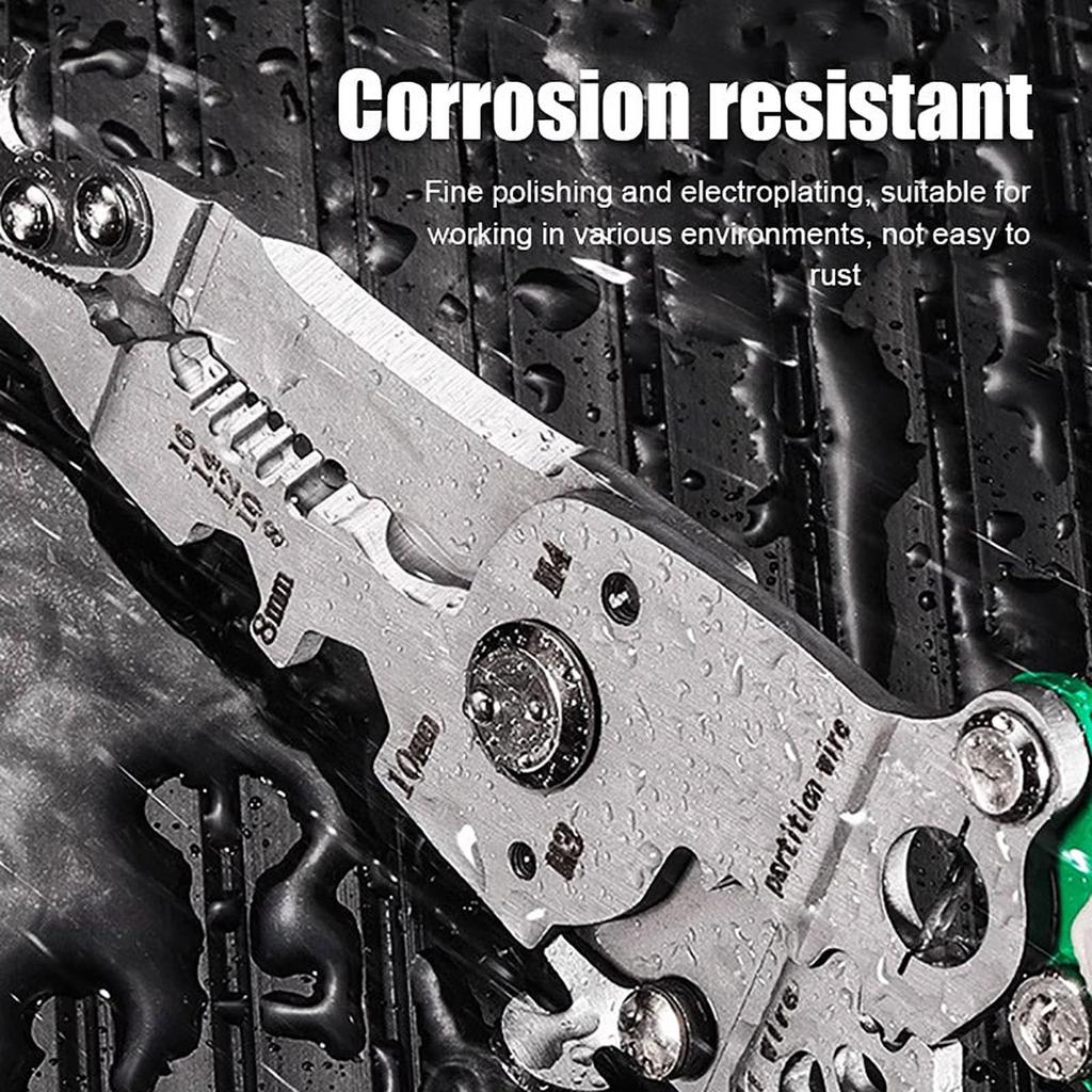 Tuosen Multi-functional 1 Foldable Wire Strippe, Upgraded Multifunctional Foldable Wire Stripper, Multi-function Wire Stripping Pliers