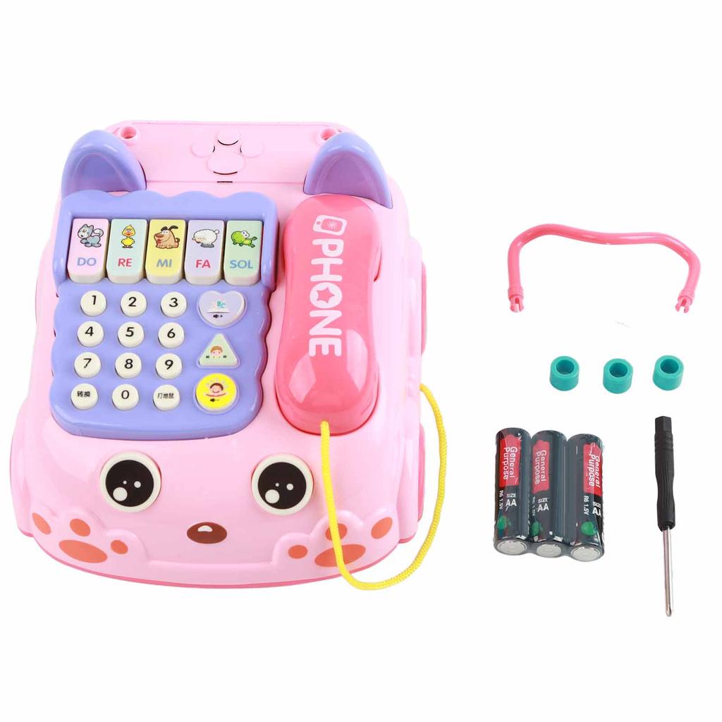 Toy Telephone Ordinary Battery Medium Telephone Simulation Educational Baby Telephone Toy Blue
