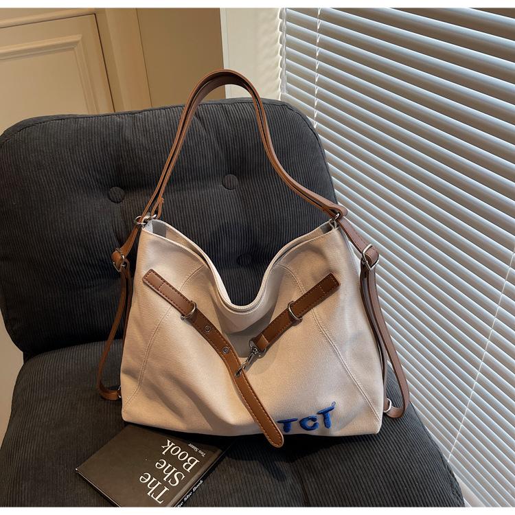 Retro tote bag women's new versatile women's backpack small and versatile casual messenger bag