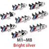 3D Car Front Grille Badge Emblem Buckle For BMW M Logo M1 M2 M3 M4 M5 M6 F39 F10 F30 G11 F48 G07 G86 G80 G60 E60 E46 G01 E84 E83 EZ5