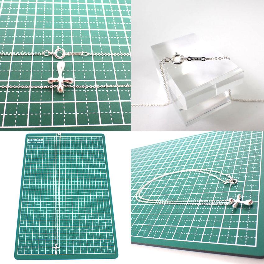 [Folosit] TIFFANY/Tiffany 925 Pandantiv/Colier Cruce/j60-7