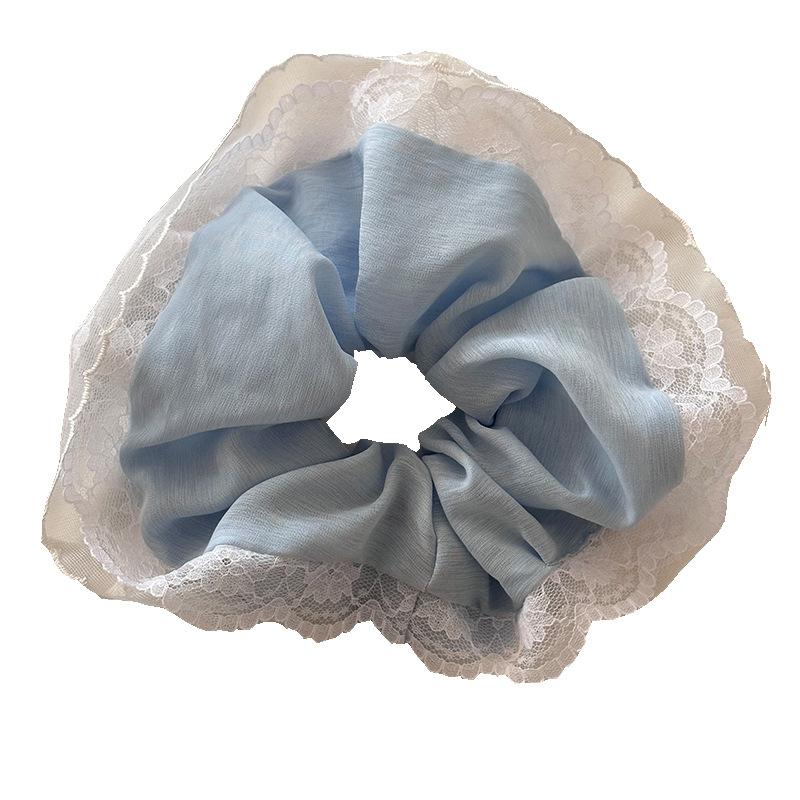 Large Big Hair Accessories Korean for Women Girl Tie Scrunchie Rubber Band Elastic Fascinators Elegant Popular  Kpop Fashion