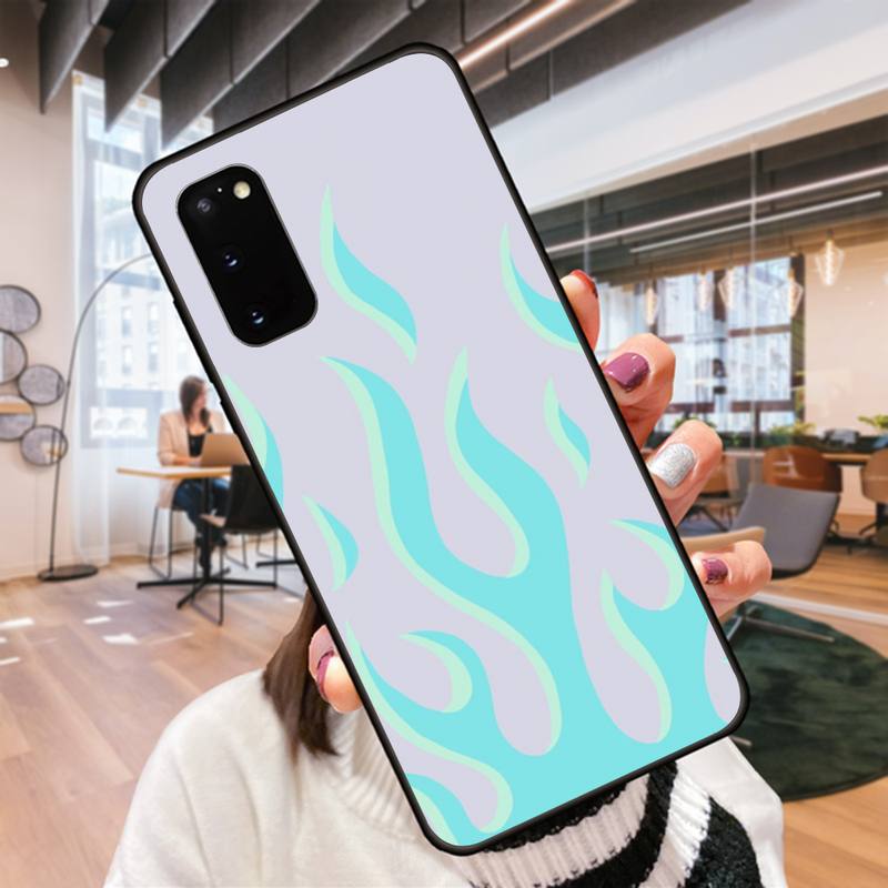 Cool Flame Art Phone Case For Samsung Galaxy S9 S9plus S20 5G S20 ULTRA 5G S20 Plus 5G S21 S30 Case Cover