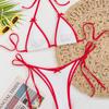 New Contrasting Color Split Two-Piece Bikini Cute Style European And American Women'S Beach Swimsuit
