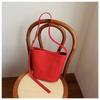 Woven Bag Bucket Bag Women's High-end Niche Design Summer Commuting One Shoulder Underarm Bag Crossbody Bag Women