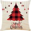 Festive Christmas Pillowcases: Deer, Snowflake, Santa Beard, and Tree Designs! sofas, bedroom pillow covers, holiday gifts