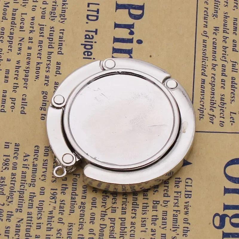 Portable Fashion Folding Crystal Alloy Purse Handbag Bag Hanger Hook Holder Table Hook Unique Parts Accessories Multifunctional