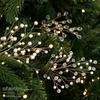 Transparenter Perlenkristall Baumzweige Fünfzackform Weihnachtsbaumschmuck Heimdekoration
