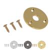 Guitar Jack Socket Plate Round Metal Input Output Cover Replacement Hardware for Bass with Mounting
