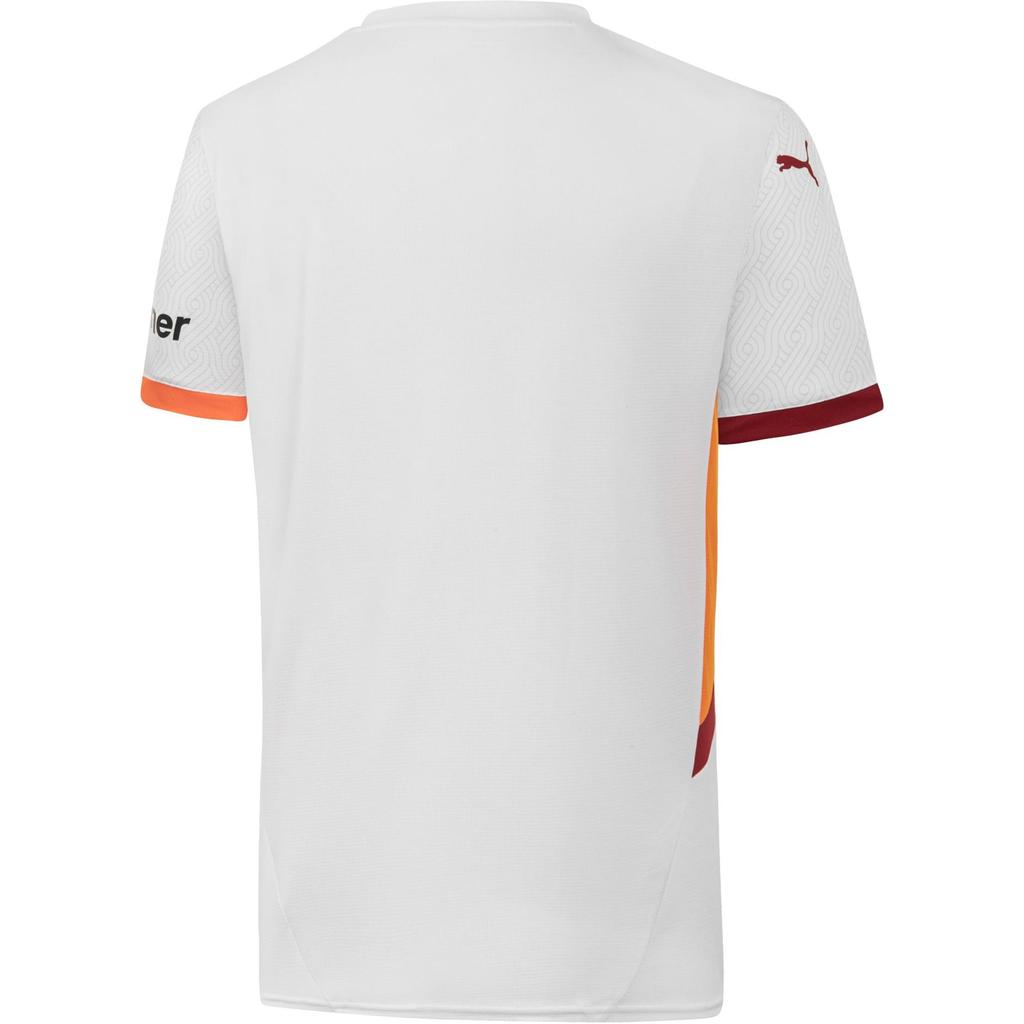 Puma SS24 Galatasaray SK Series Logo Fashion Away Short Sleeve Football Shirt Men Tops White Red 779652-02